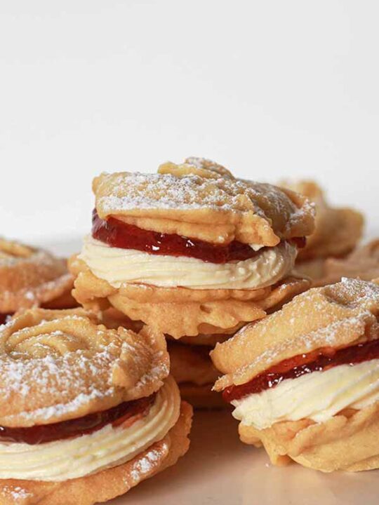 Thumbnail Image of dairy-free Viennese whirls in a small pile