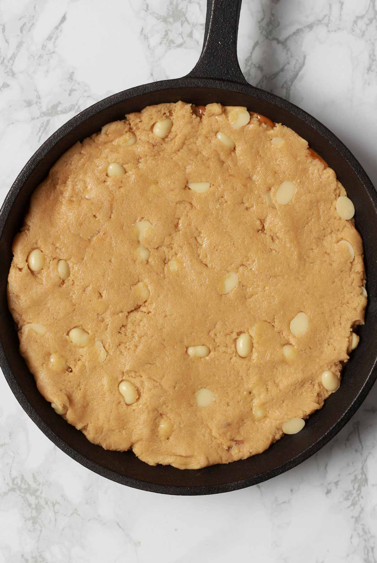 Unbaked Dough In Skillet