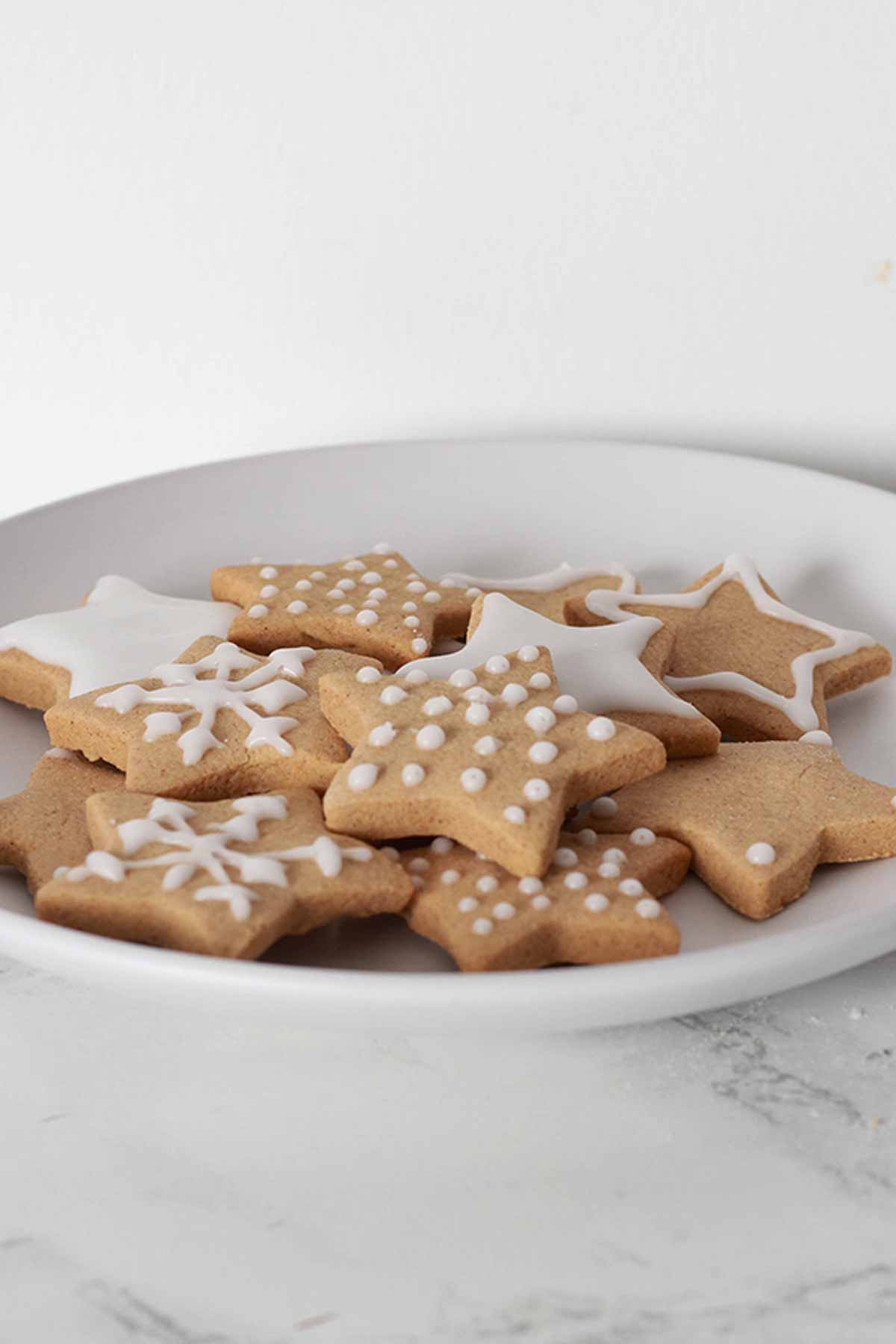 White Plate Full Of Biscuits