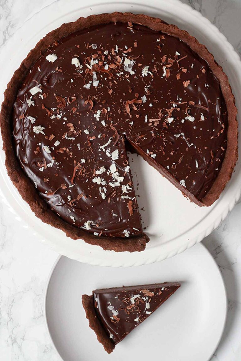Vegan Chocolate Tart - BakedbyClo | Vegan Dessert Blog