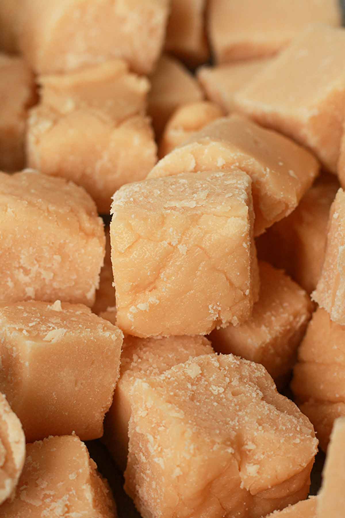 Pieces Of Dairy Free Scottish Tablet In A Pile