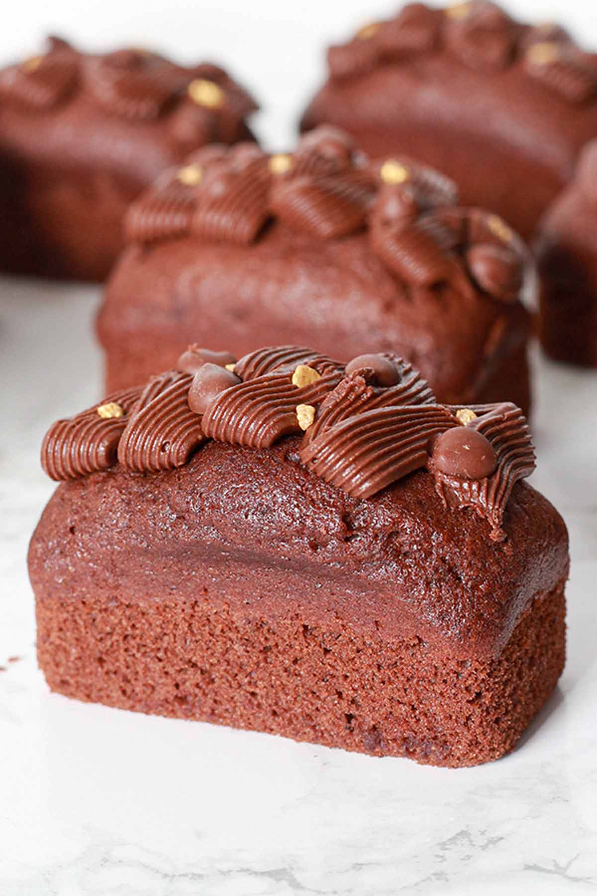 Vegan Mini Chocolate Loaf Cakes