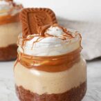 Dairy Free Biscoff Cheesecake Pots