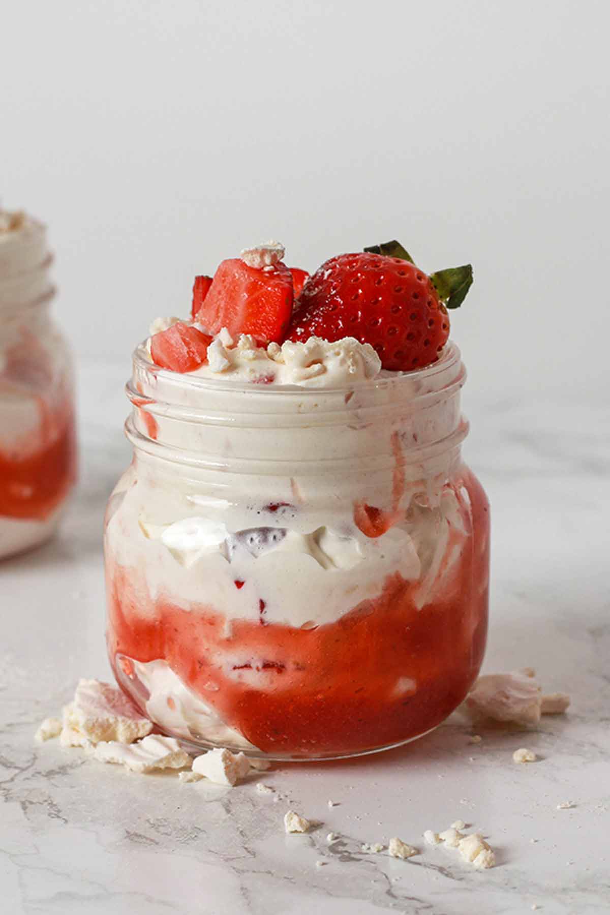 Jar Of Dairy Free Eton Mess