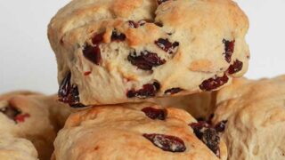 Plate Of Cranberry Scones