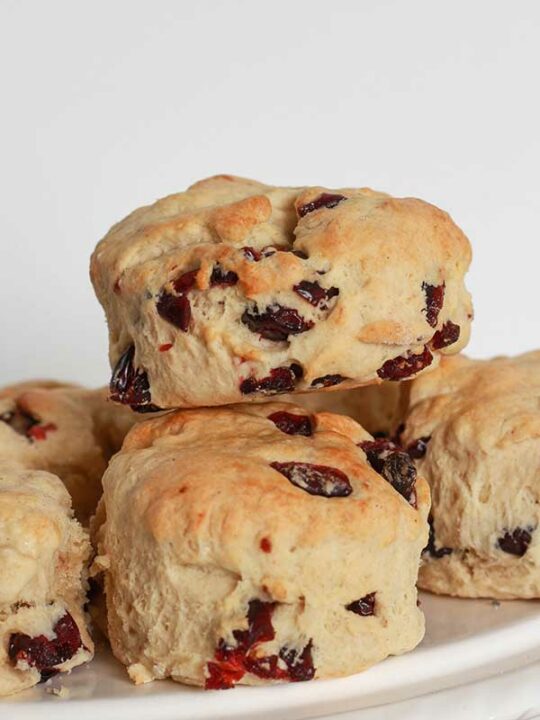 Plate Of Cranberry Scones