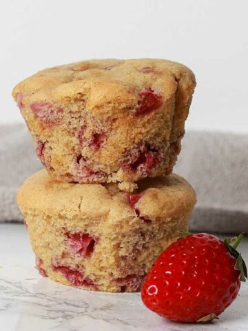 Two Muffins On Top Of One Another