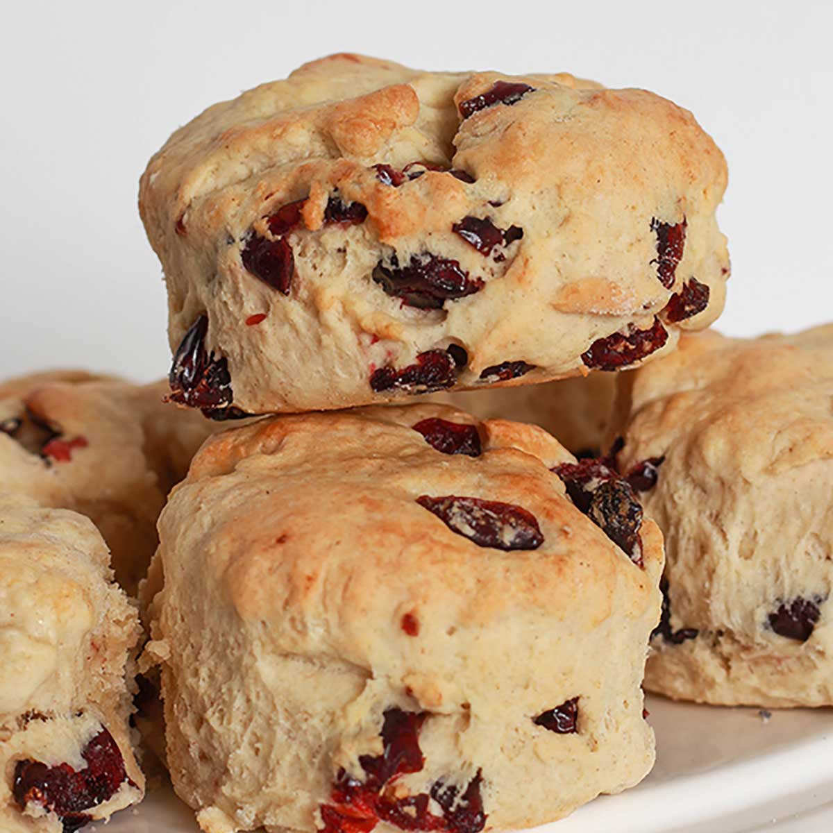 Vegan Dried Cranberry Scones