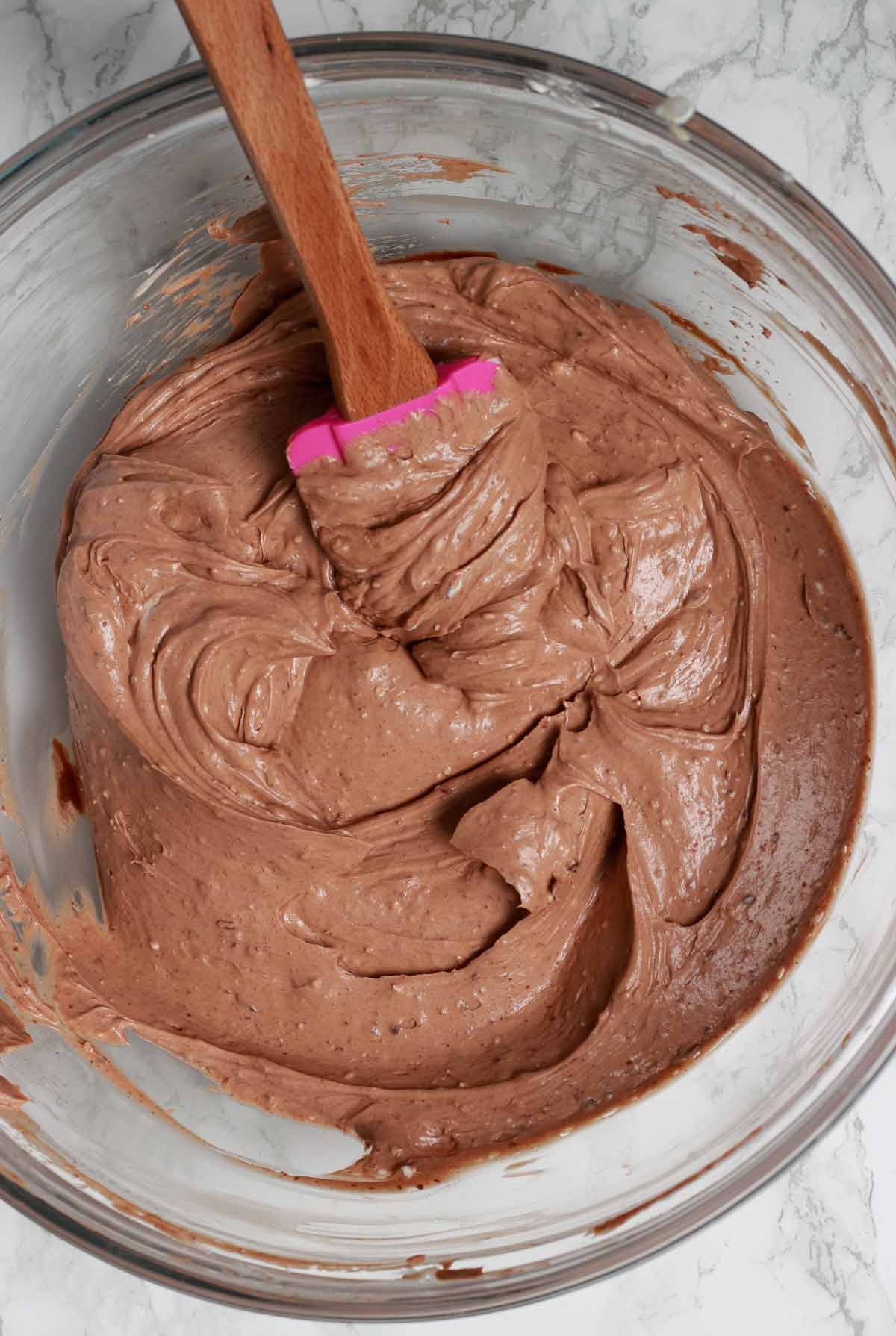 Bowl Full Of Dairy Free Chocolate Cheesecake Filling