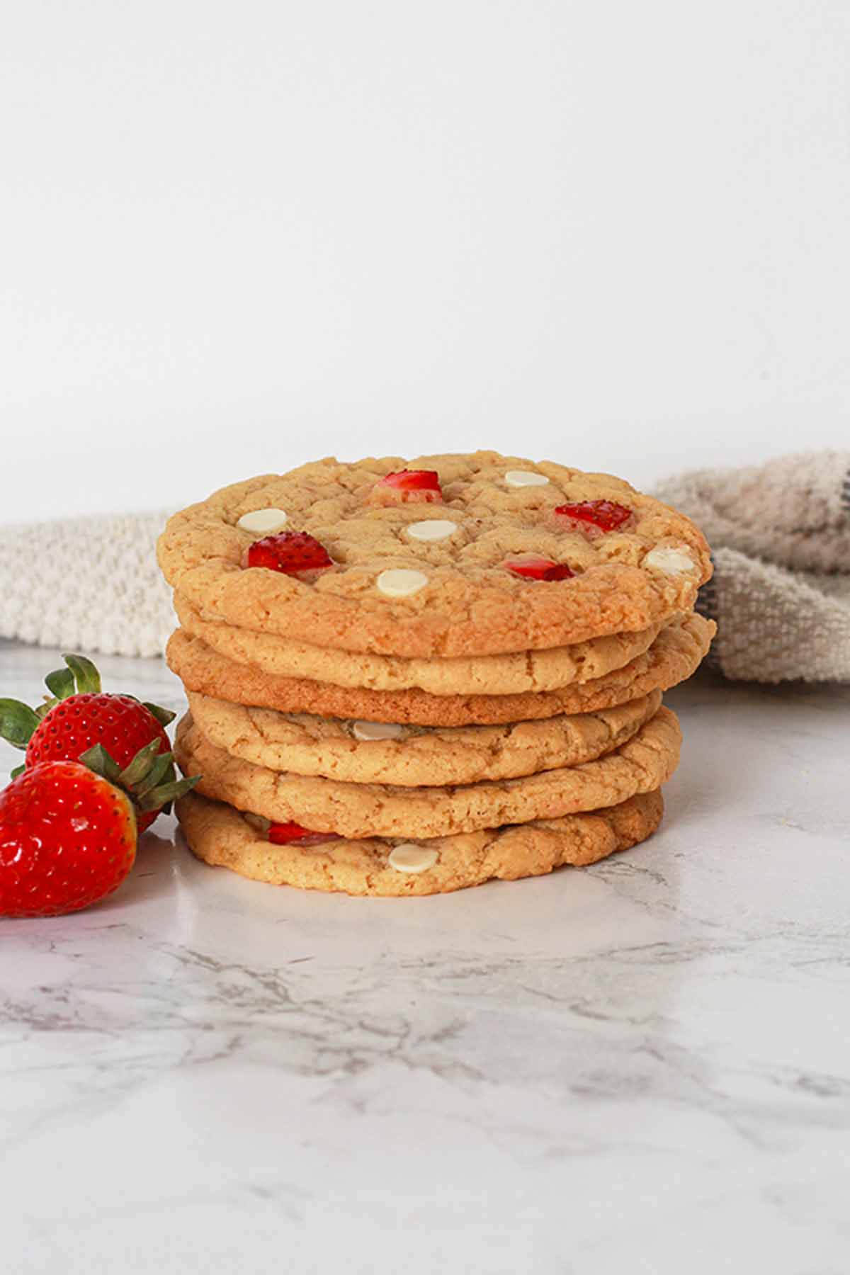 Stack Of Strawberry Cookies