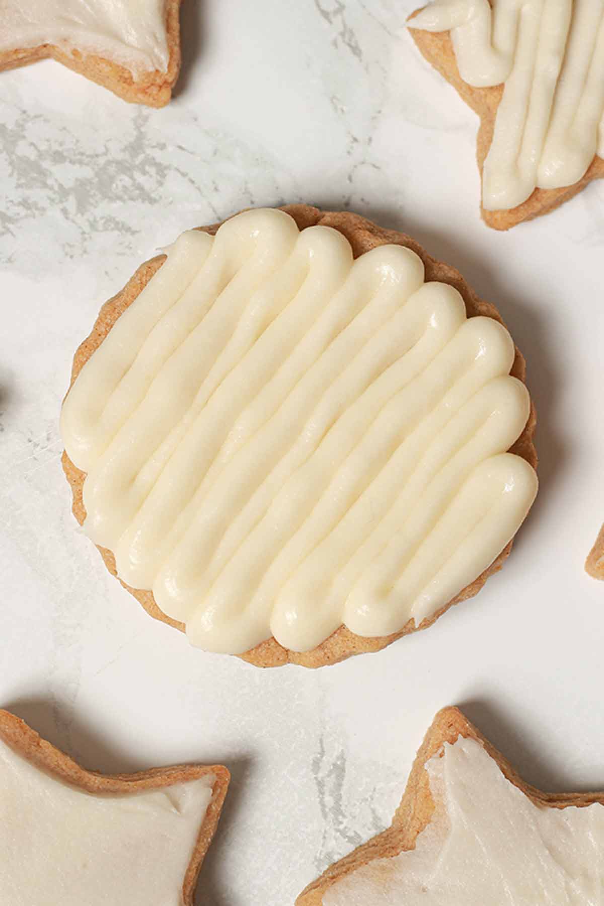 Eggless Brown Sugar Cookies On A White Surface