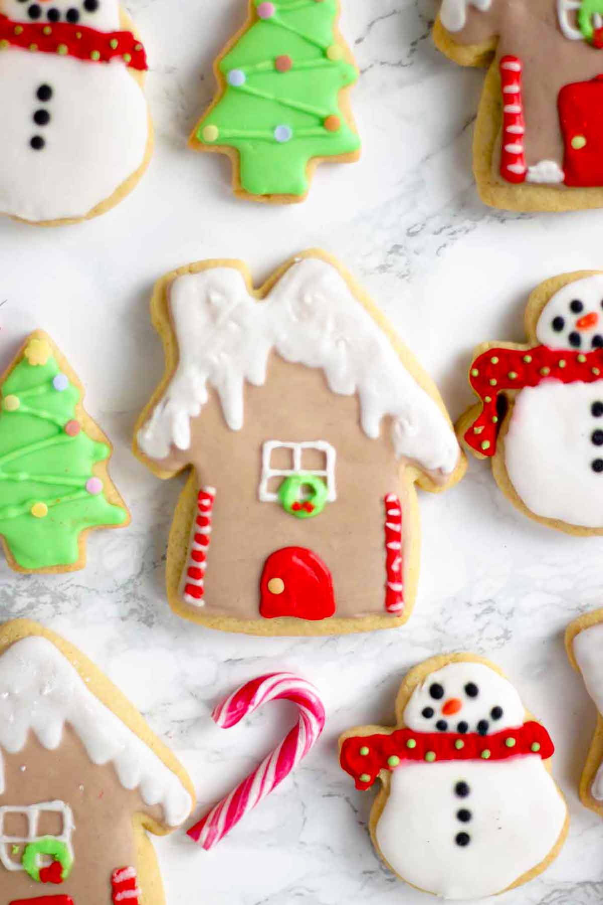 Flat Lay Of Eggless Sugar Cookies