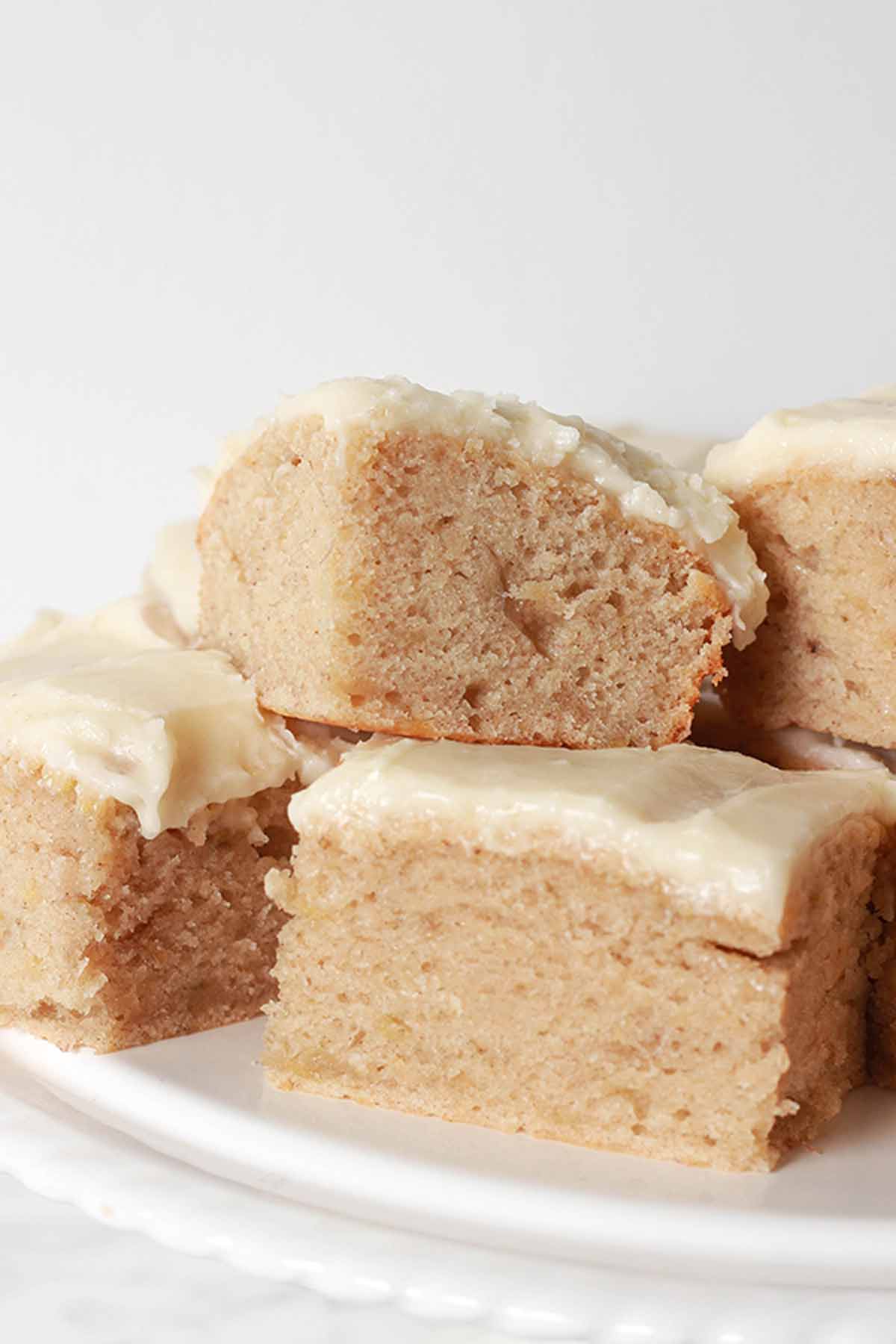 Pile Of dairy-free Banana Cake On A Plate