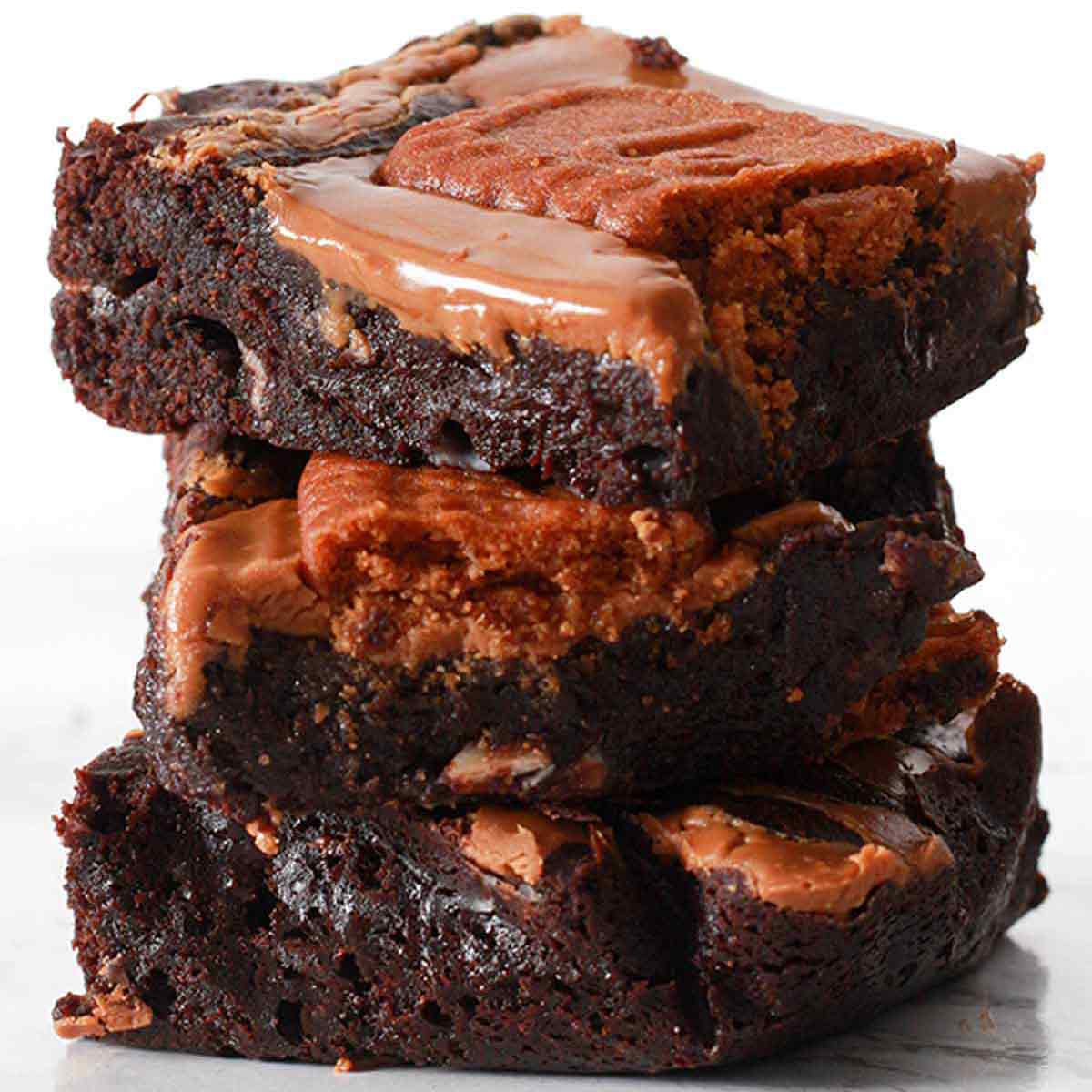 3 Brownies In A Stack