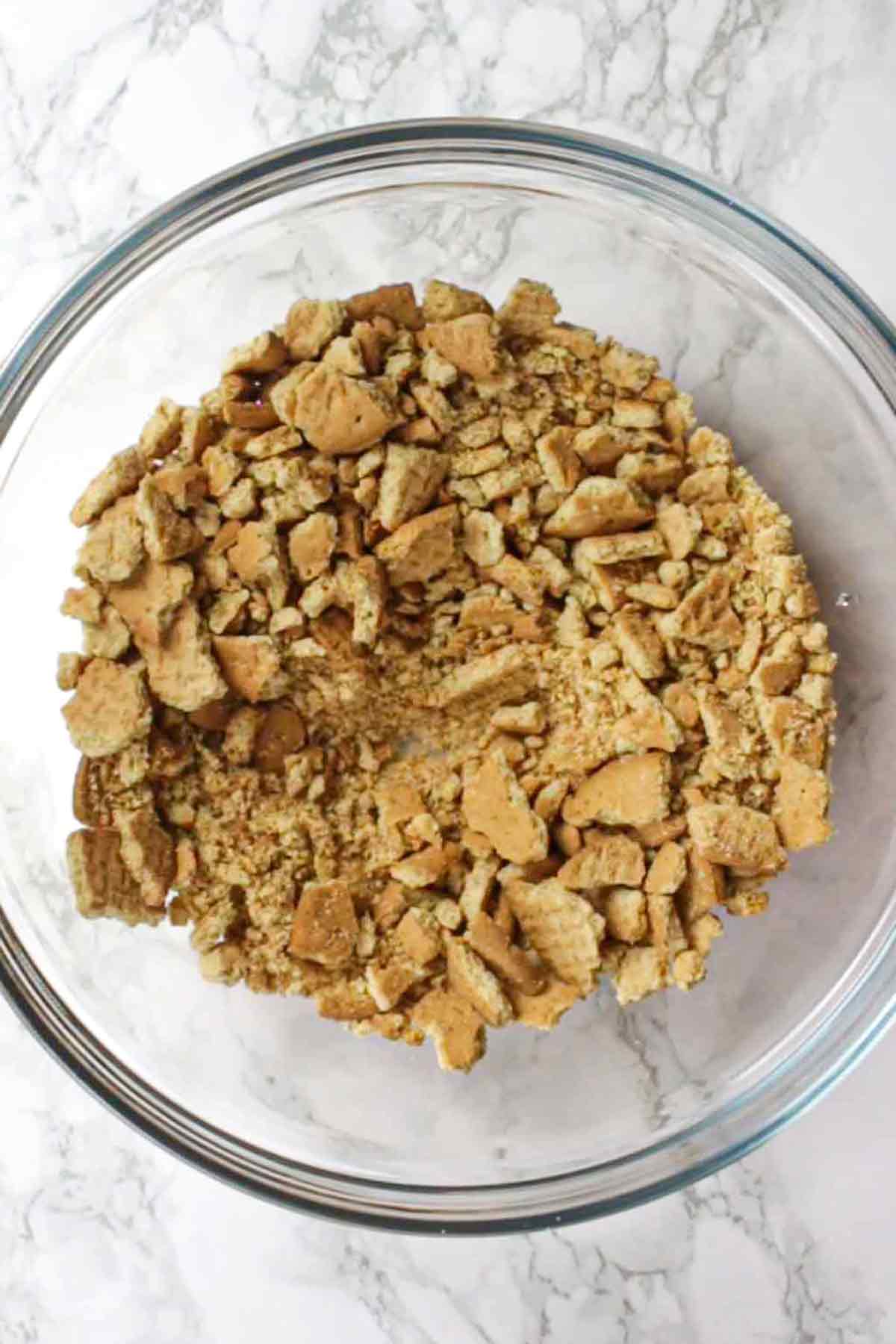 Crushed Biscuits In A Bowl