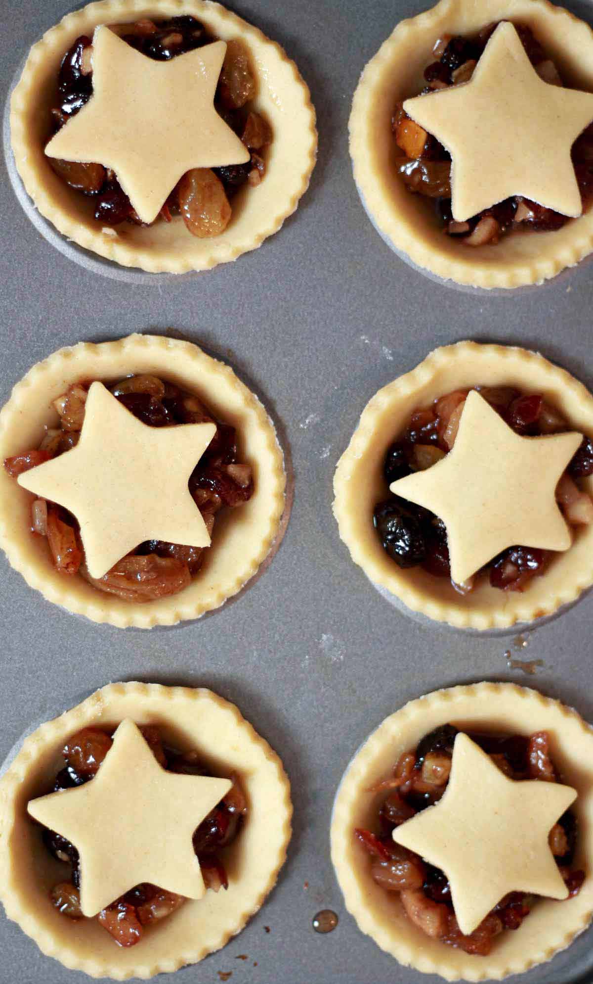 Mince Pies In The Tin Before Baking