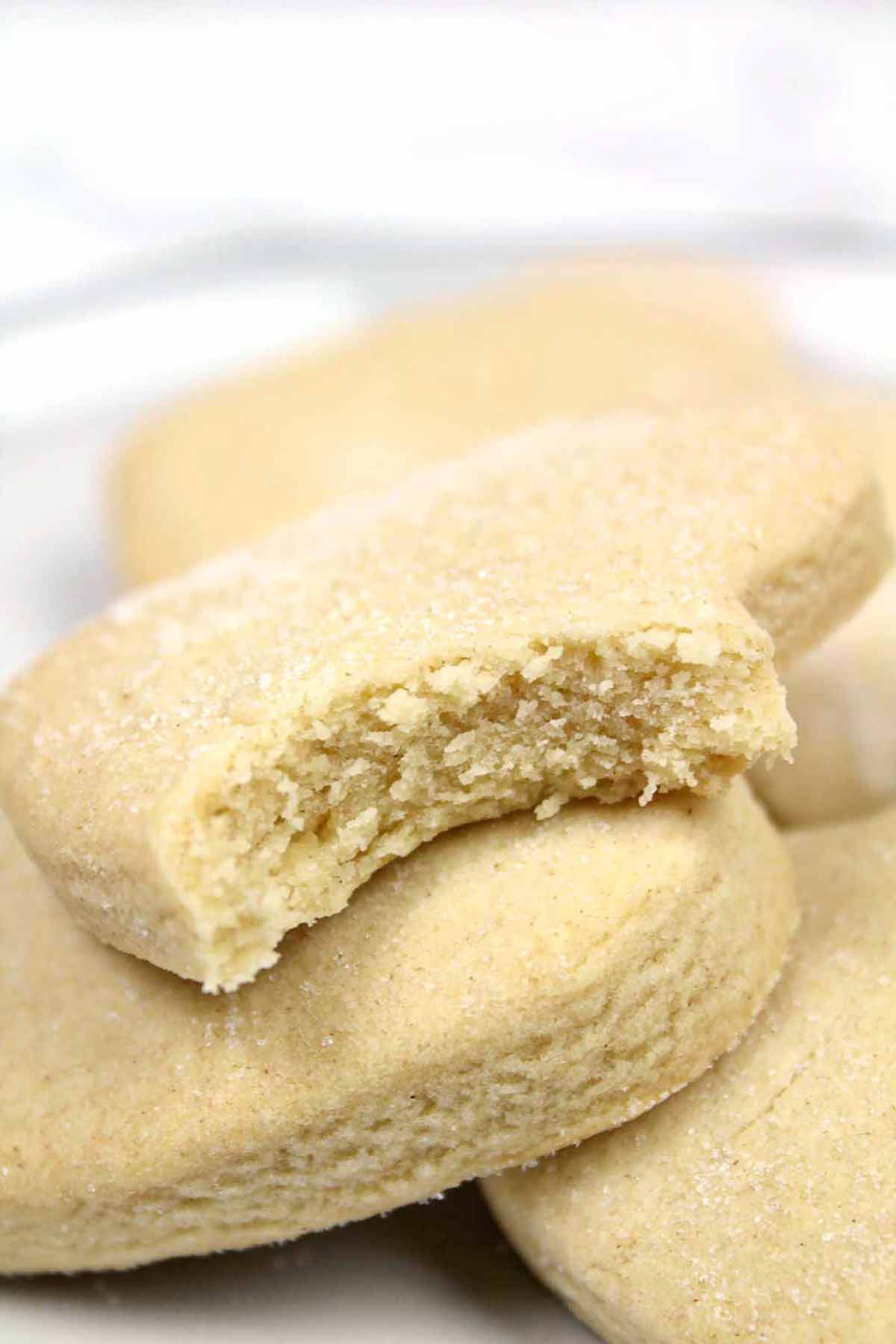 Shortbread Biscuits Piled Up On A Plate