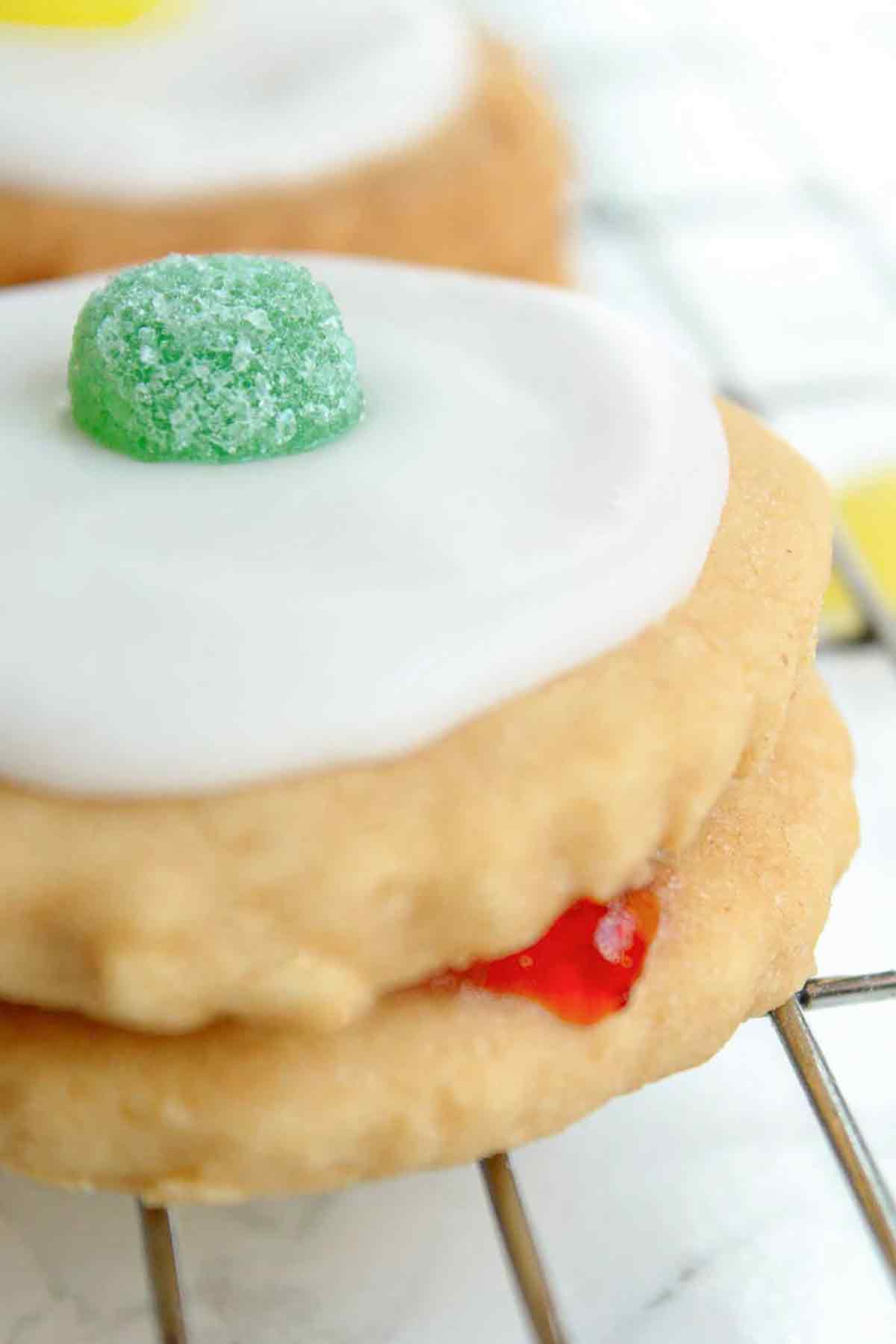Vegan Empire Biscuit With Jelly Tot On Top