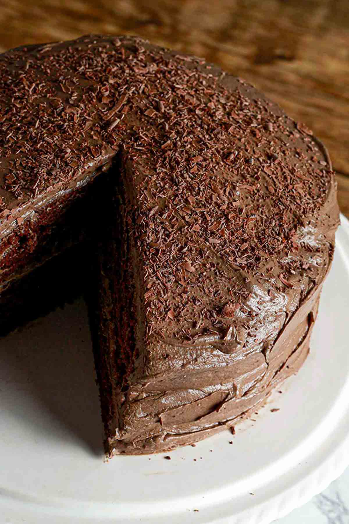 Image Of Eggless Chocolate Fudge Cake