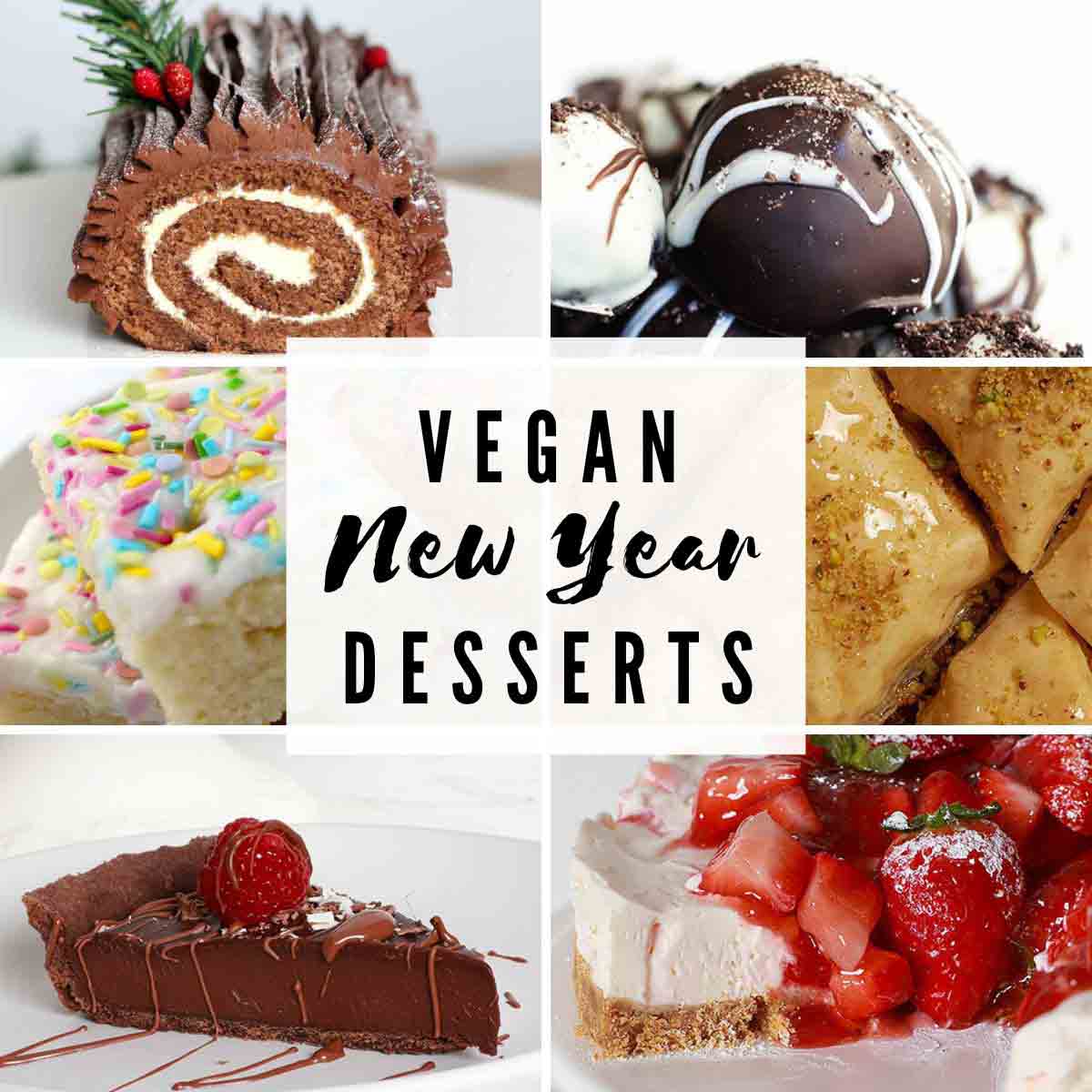 Images Of 6 Vegan Desserts For Hogmanay Or New Years