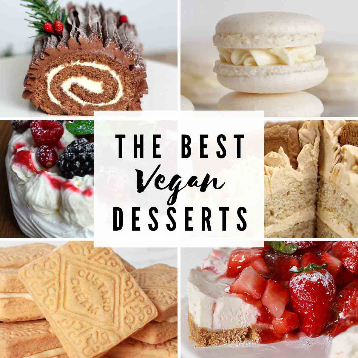 Images Of Various vegan dessert recipes