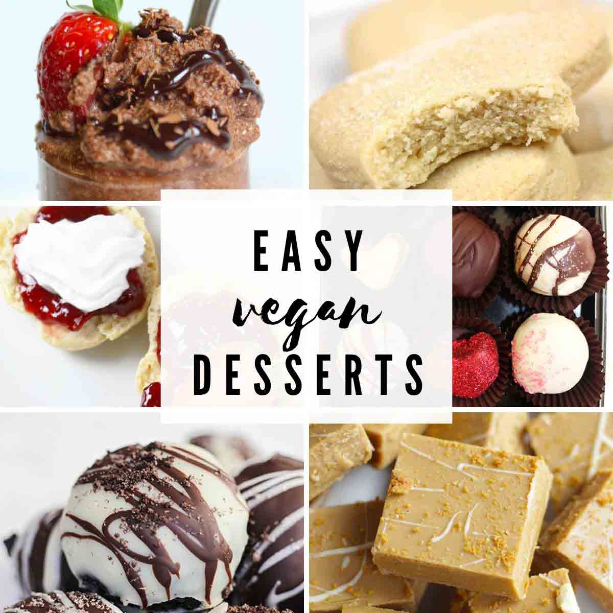 Thumbnail Images Of 6 Easy Vegan Desserts
