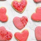 Vegan Heart Shaped Valentine's Day Cookies