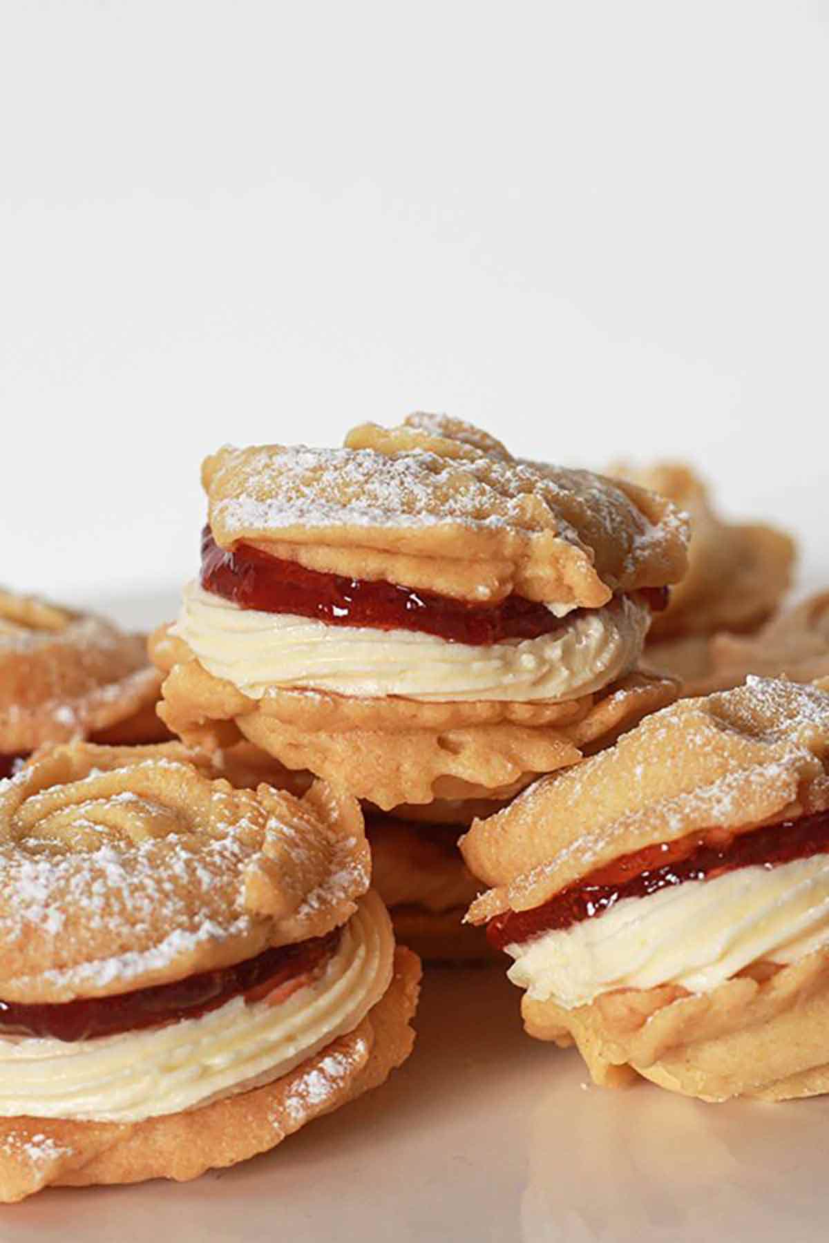 Viennese Whirls On Cake Stand