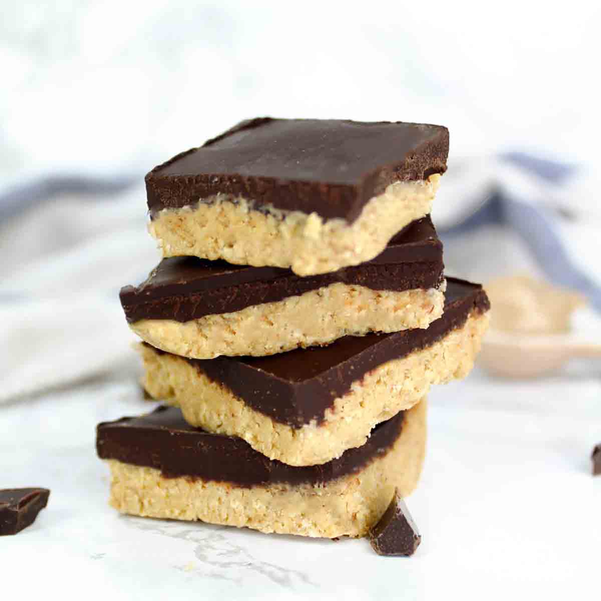 4 Vegan Chocolate Peanut Butter Bars