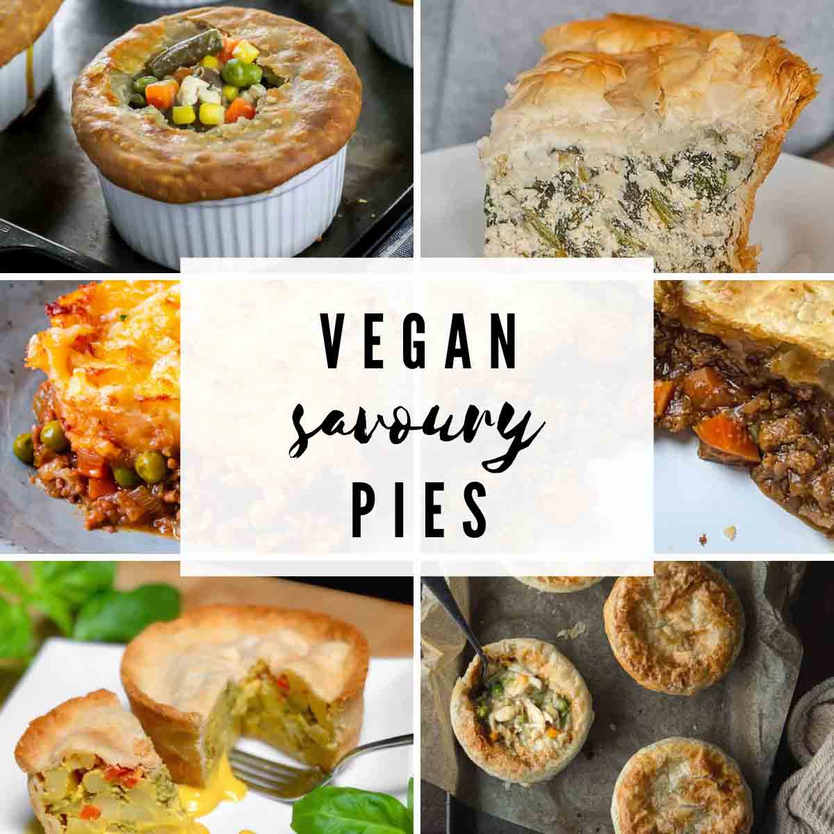 6 Vegan Savoury Pie Recipes