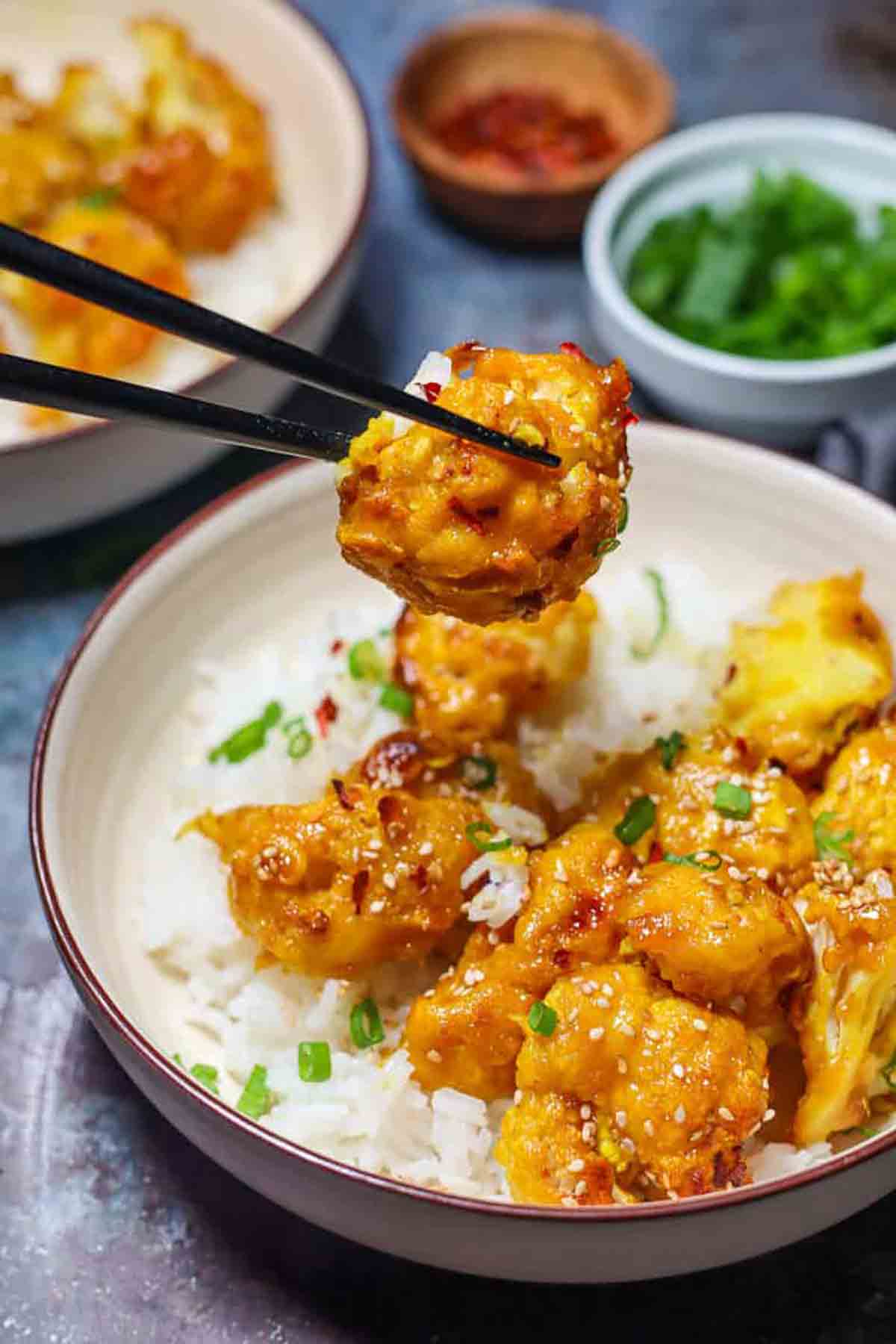 Best Baked Orange Cauliflower Wings