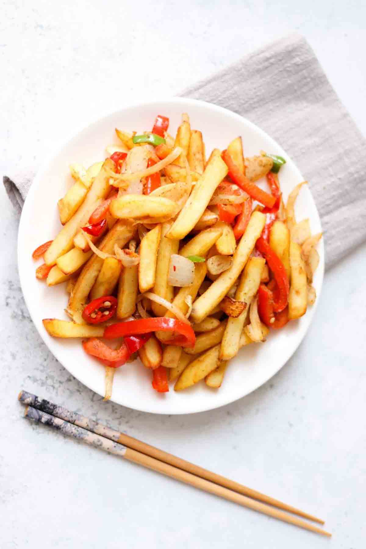 Chips With Chinese Salt And Pepper Seasoning