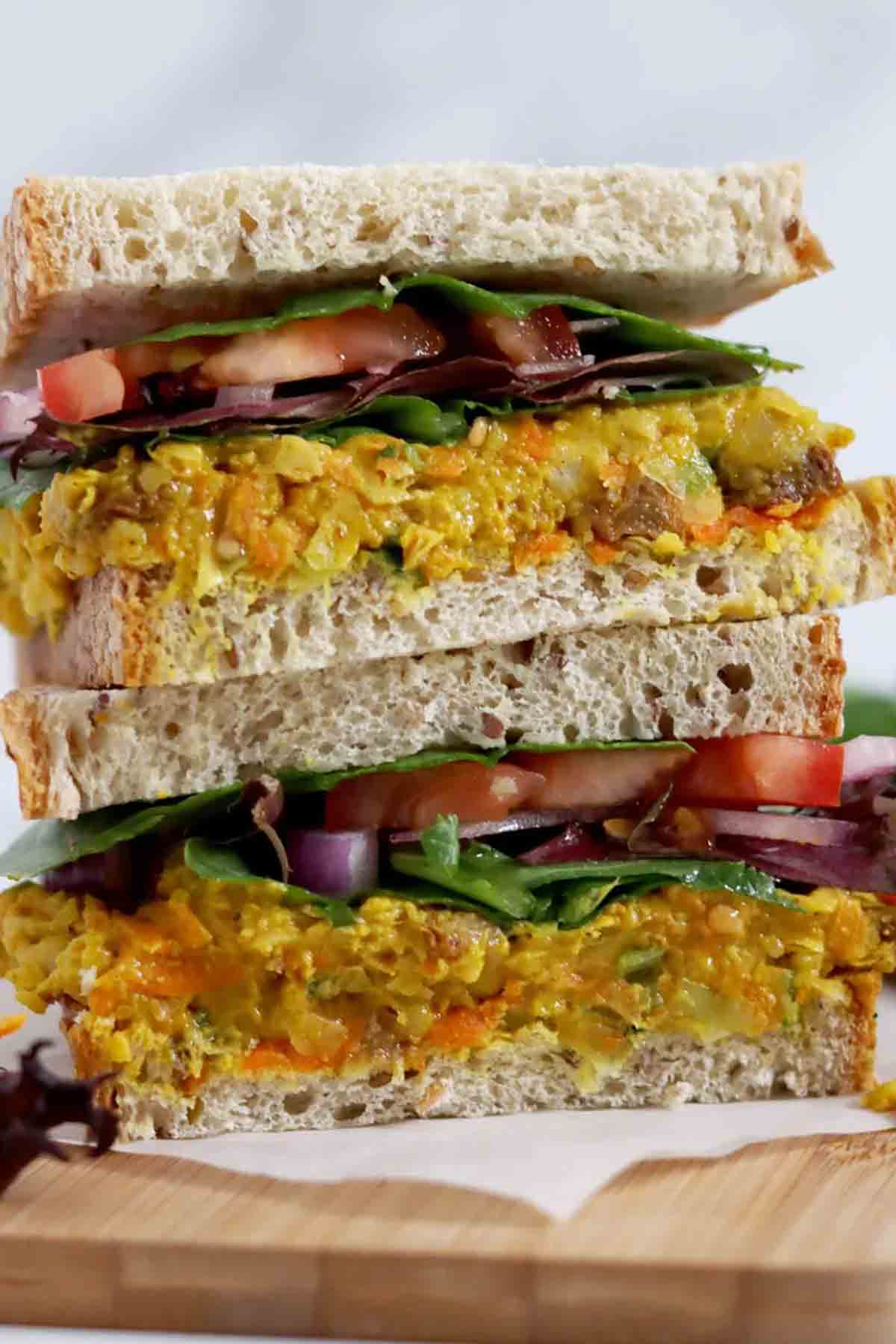 Curried Chickpea Salad Sandwich