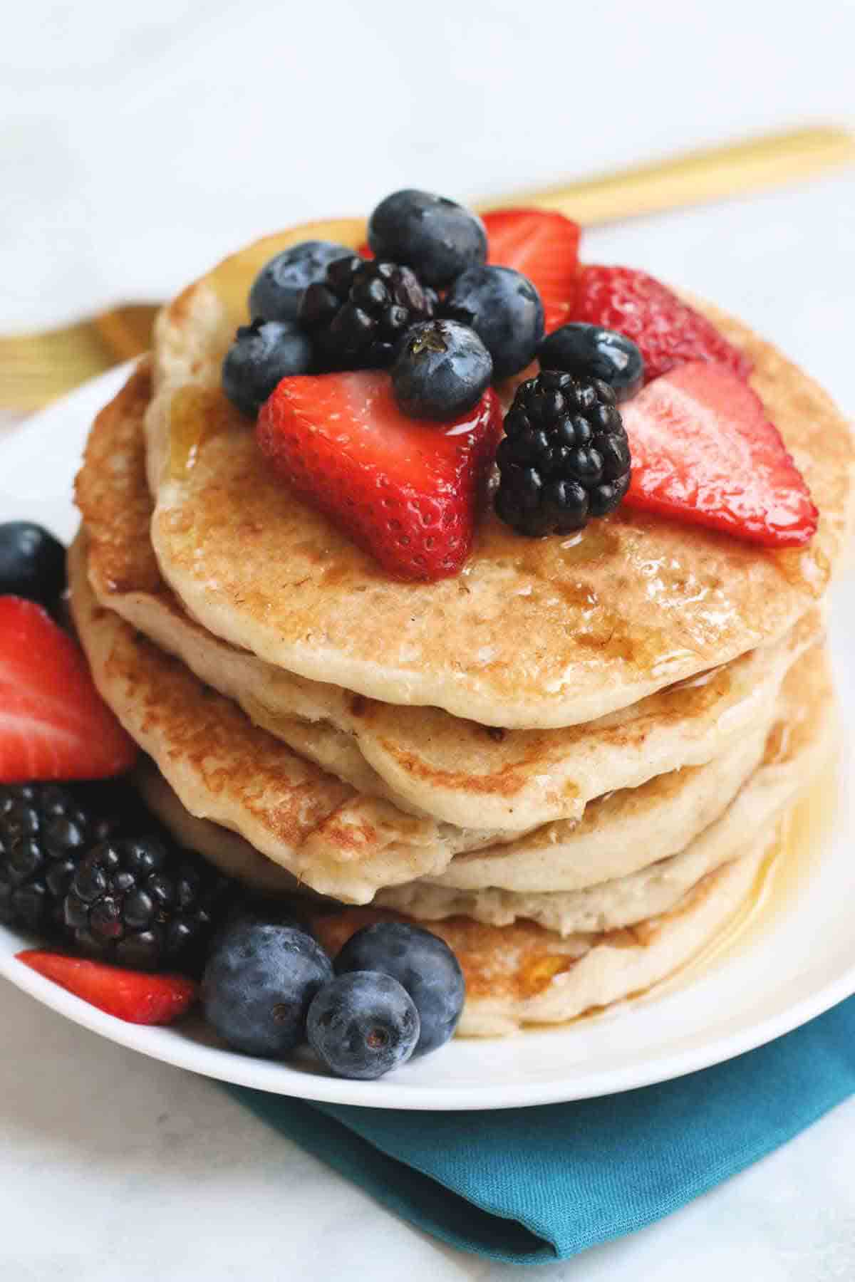 Easy Vegan Shrove Tuesday Pancakes