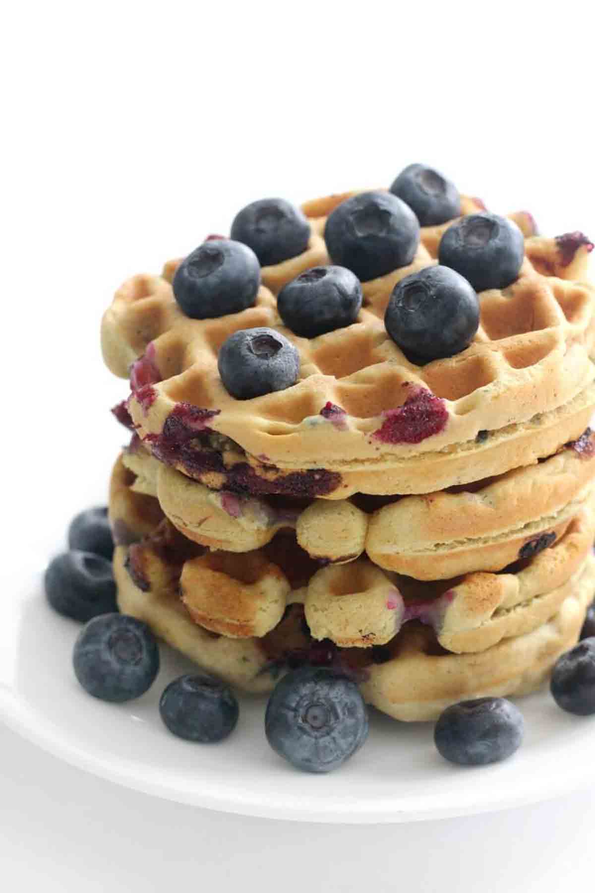 Gluten Free Blueberry Waffles