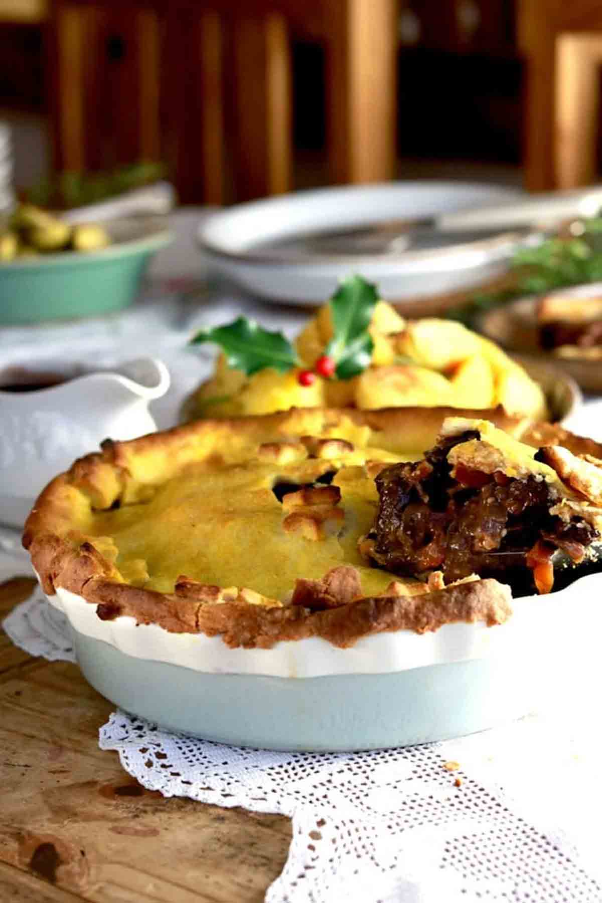 Mushroom Bourguinon Pie