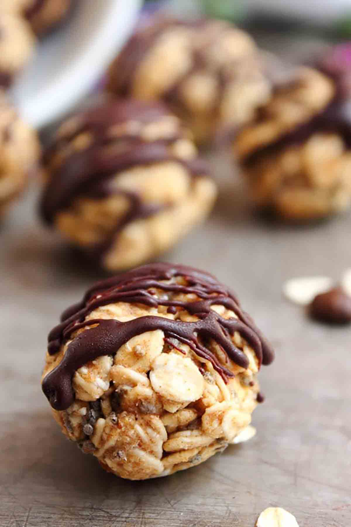 Salted Caramel Oat Balls