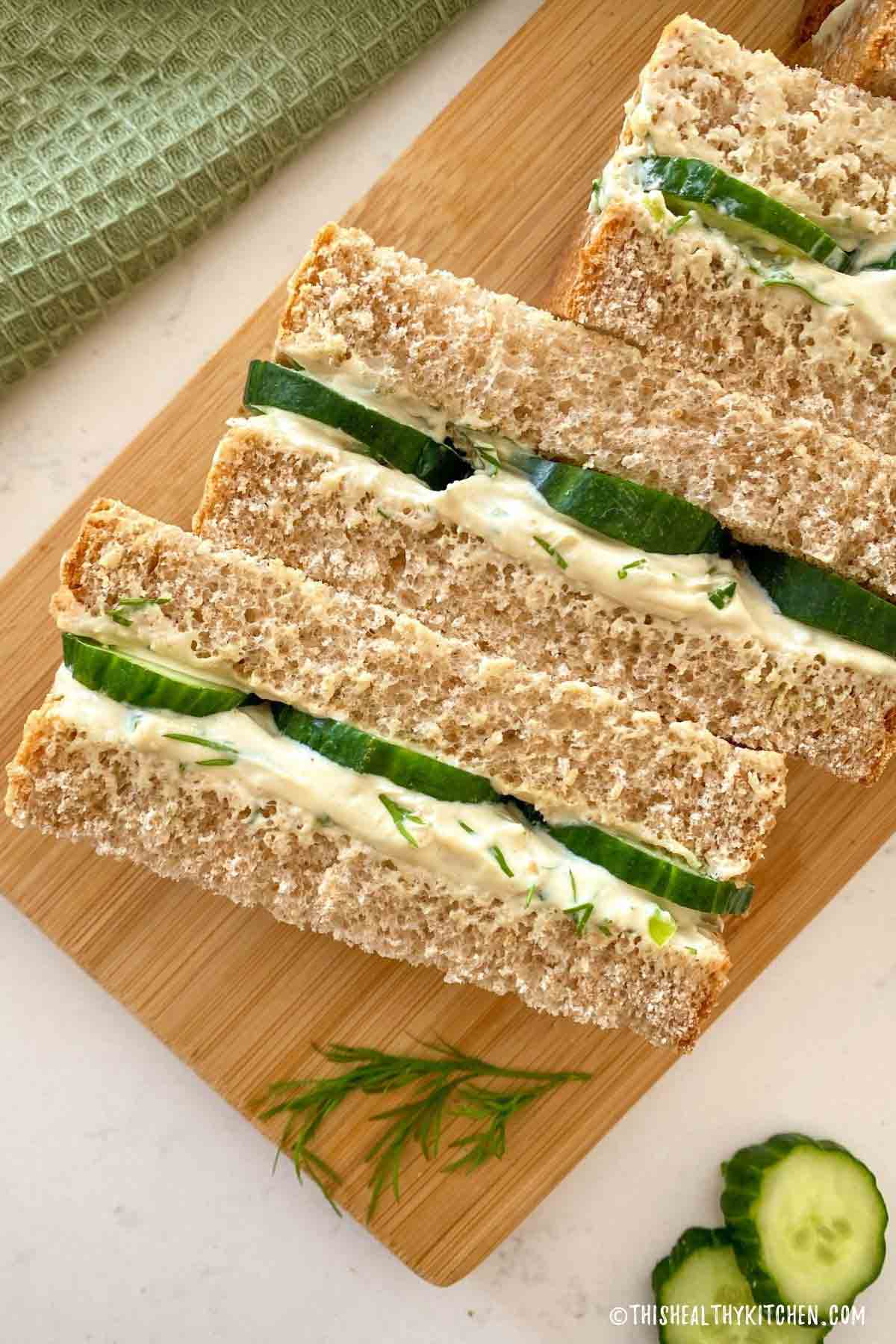 Vegan Cucumber Sandwiches