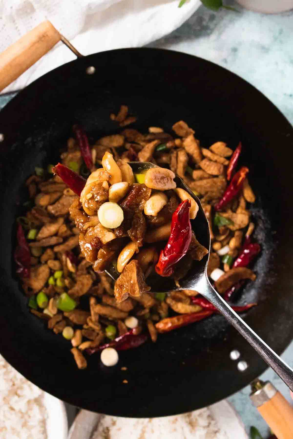 Vegan Kung Pao Chicken