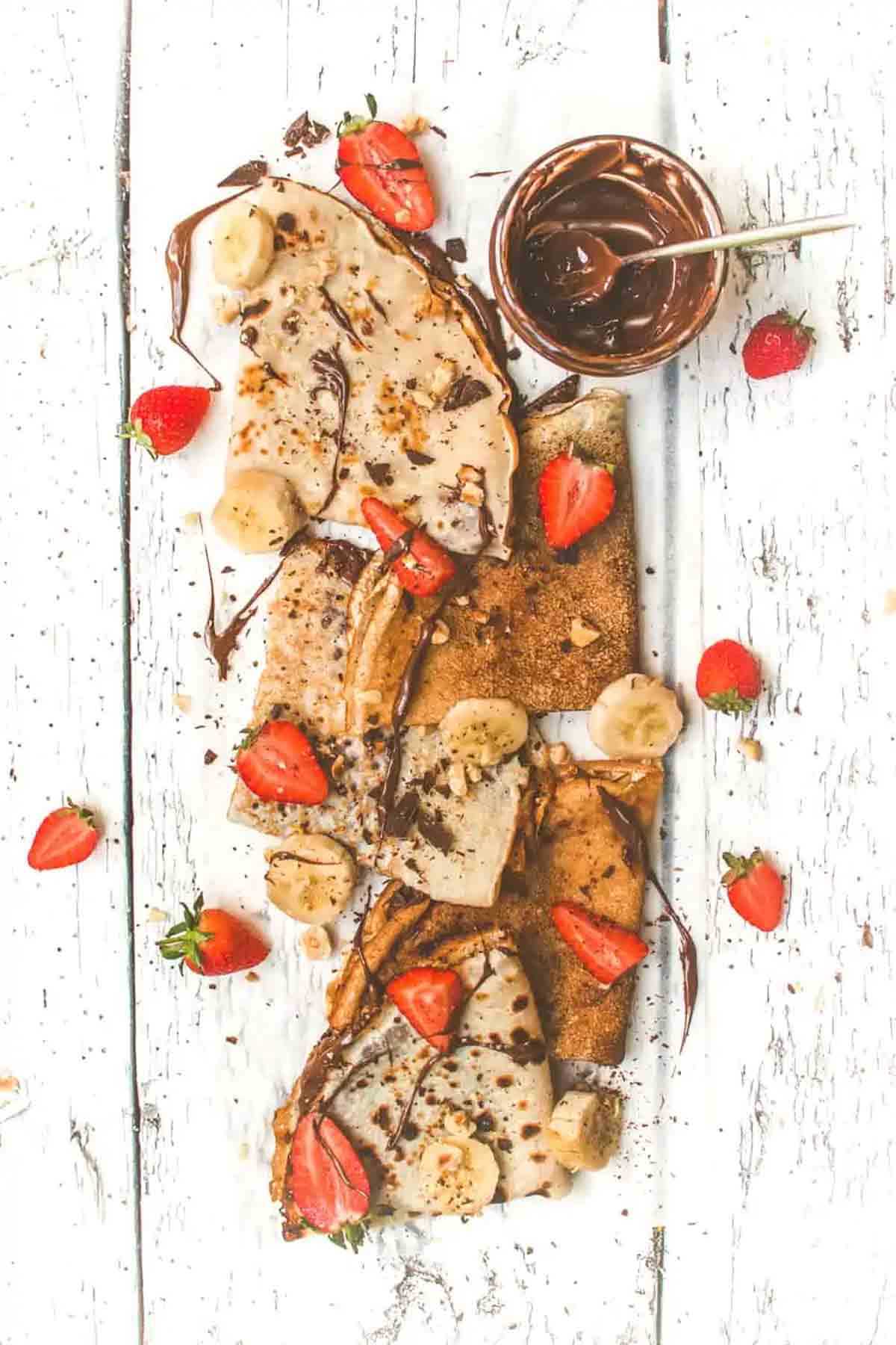 Vegan Nutella Crepes