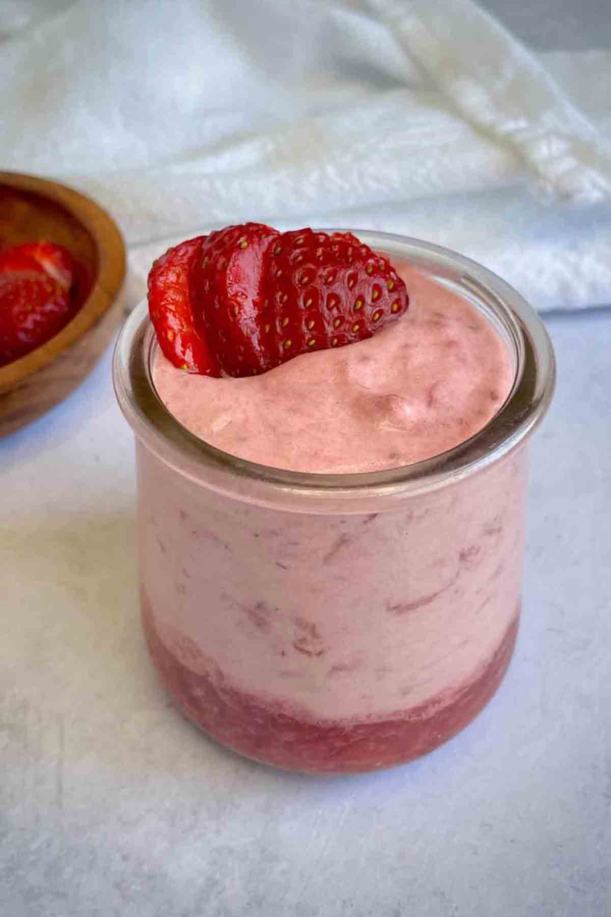 Vegan Strawberry Mousse