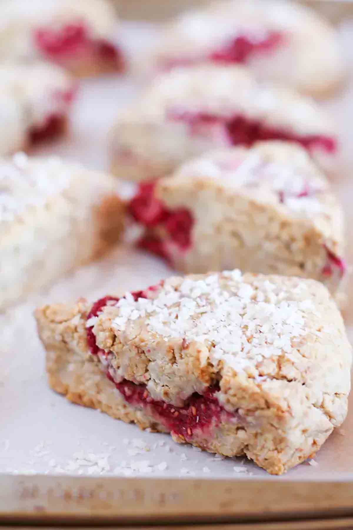 gluten-free raspberry scones