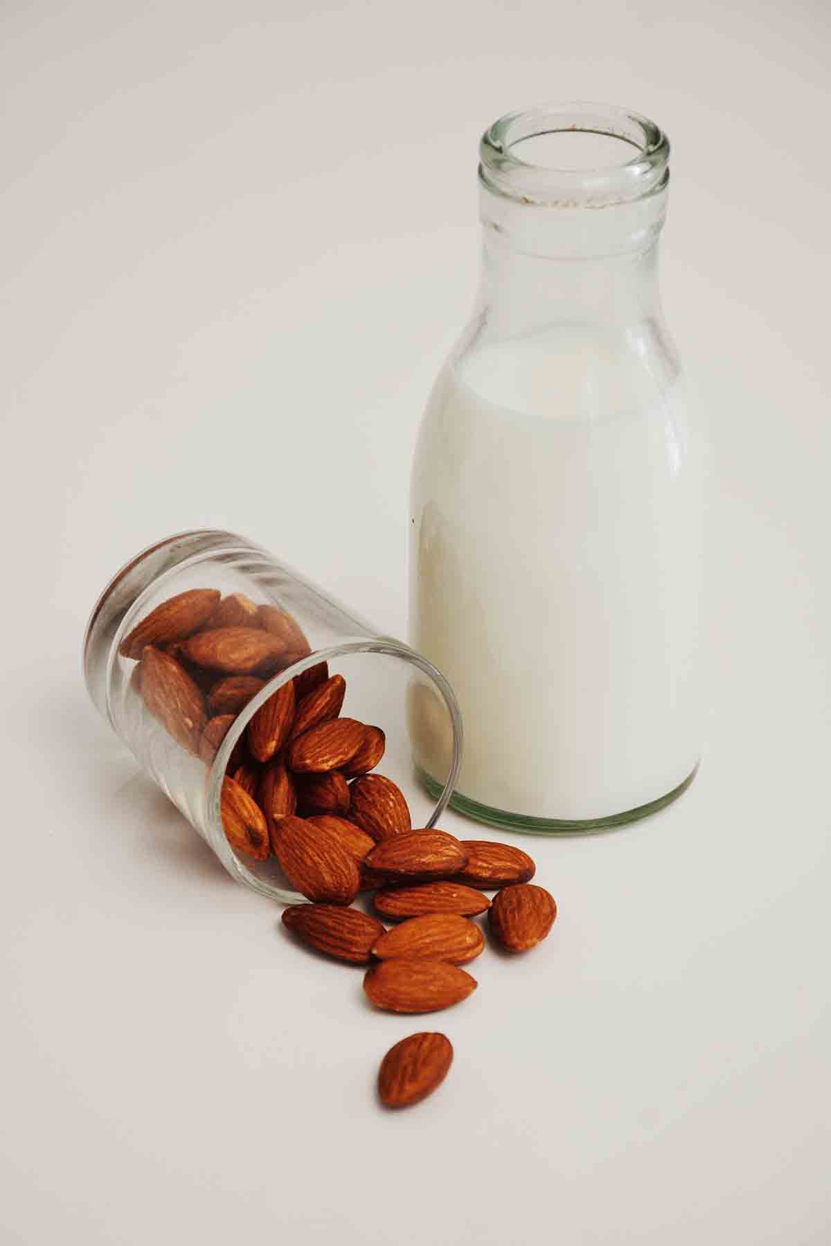 A Bottle Of Almond Milk