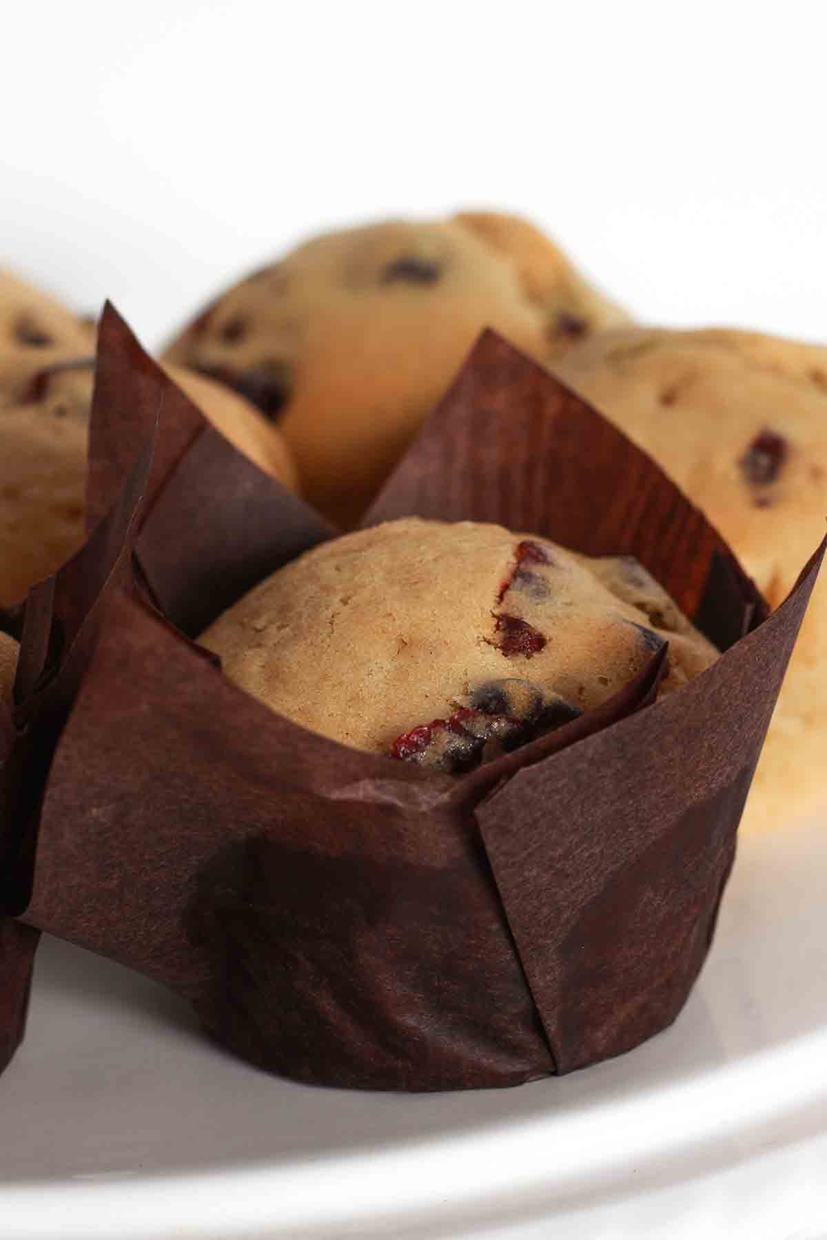A Muffin In A Brown Paper Liner