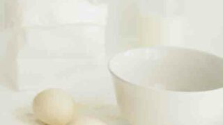 Are Eggs Vegan Thumbnail Image Of Baking Ingredients On White Surface