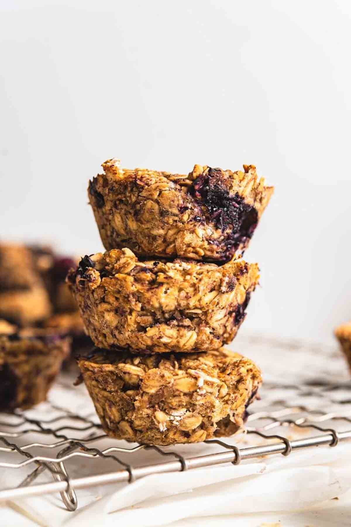 Baked Oatmeal Vegan Dessert With Oats