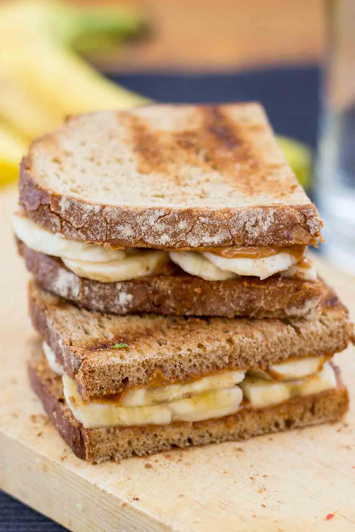 Banana Peanut Butter Sandwich