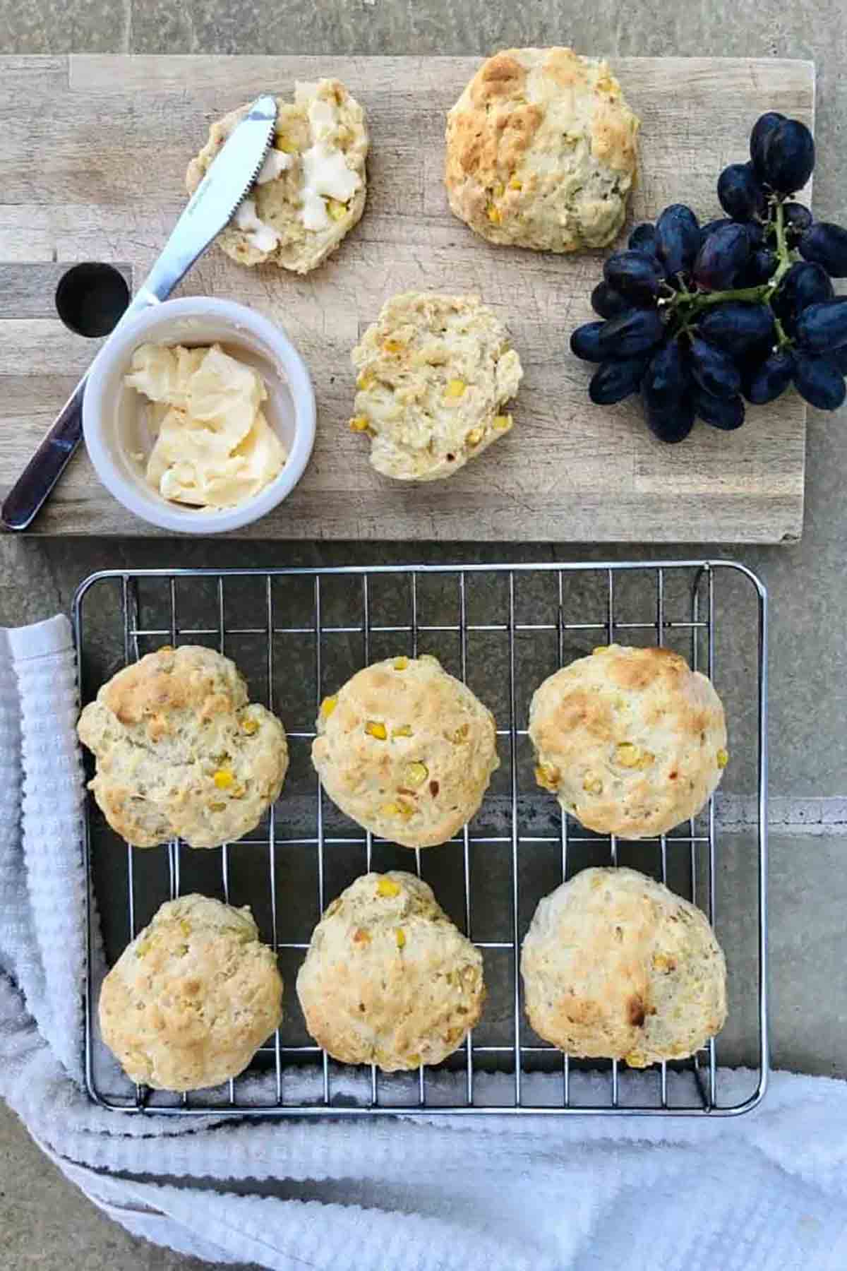 Cheese And Sweetcorn Vegan Scones