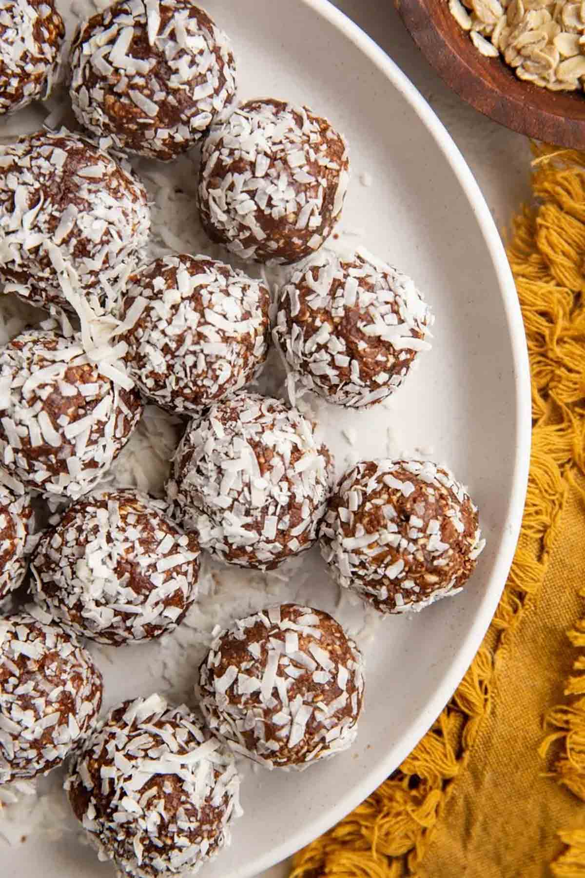 Chocolate Peanut Butter Snowballs