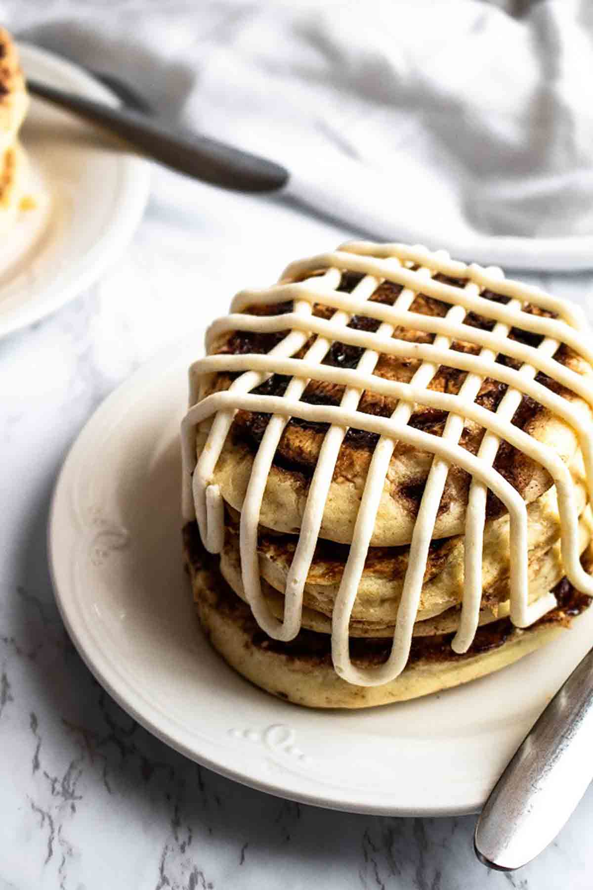 Cinnamon Roll Pancakes